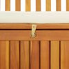 vidaXL Garden Storage Bench Solid Acacia Wood 120x63x84 cm
