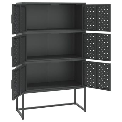 vidaXL Highboard Anthracite 80x35x135 cm Steel