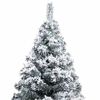vidaXL Artificial Pre-lit Christmas Tree with Ball Set Green 210 cm PVC
