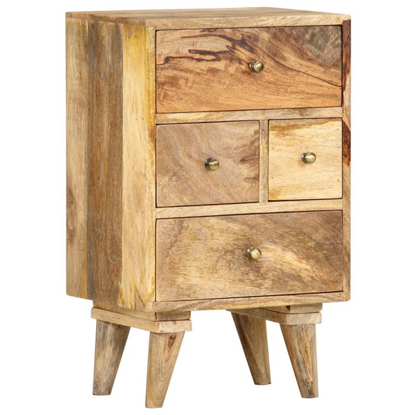 vidaXL Bedside Cabinet 36x30x60 cm Solid Mango Wood
