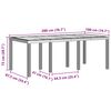 vidaXL Garden Dining Set 7 pcs Brown Polt rattan