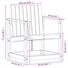 vidaXL Garden Chair 62x56x77 cm Solid Wood Douglas