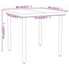 vidaXL 3 Piece Garden Dining Set Black