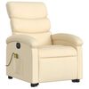 vidaXL Electric Stand up Massage Recliner Chair Cream Fabric