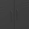 vidaXL Storage Cabinet Black 80x35x101.5 cm Steel