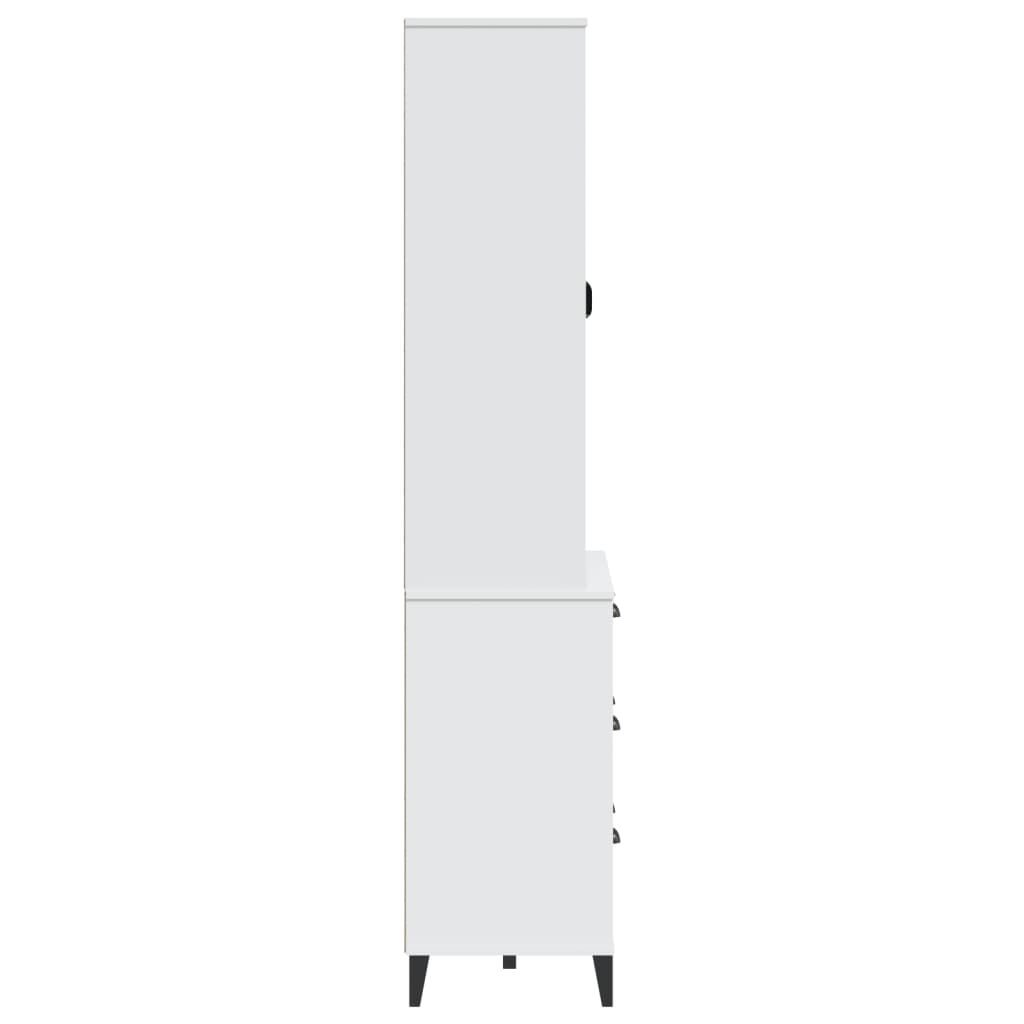 vidaXL Highboard VIKEN White 80x40x190 cm Solid Wood Pine