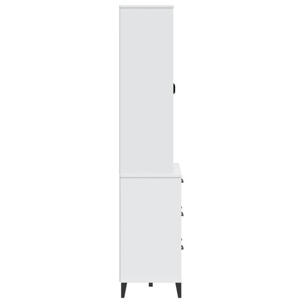 vidaXL Highboard VIKEN White 80x40x190 cm Solid Wood Pine