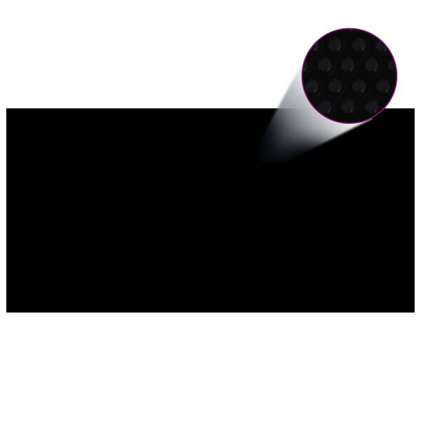 vidaXL Pool Cover Black 400x200 cm PE