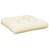 vidaXL Pallet Cushions 2 pcs Cream Fabric
