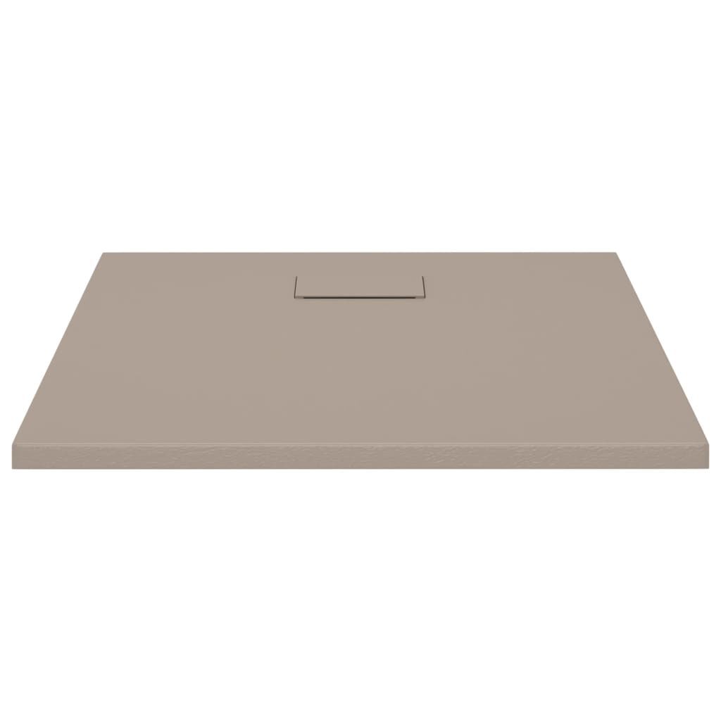 vidaXL Shower Base Tray SMC Brown 90x90 cm