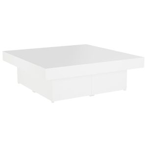 vidaXL Coffee Table White 90x90x28 cm Engineered Wood