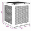 vidaXL Garden Storage Box Anthracite 55 x 53 x 57 cm Polypropylene
