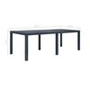 vidaXL 9 Piece Outdoor Dining Set Plastic Anthracite Rattan Look