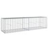 vidaXL Gabion Basket with Cover 200x50x50 cm Galvanised Iron