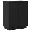 vidaXL Sideboard Black 60x34x75 cm Solid Wood Pine