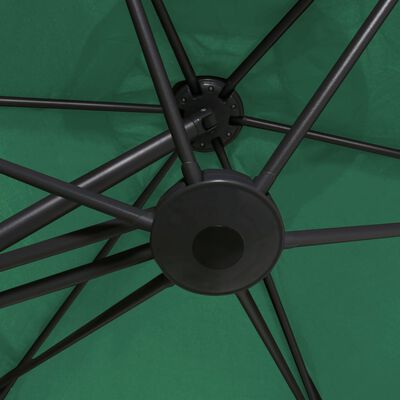 vidaXL Garden Parasol with Steel Pole 300 cm Green