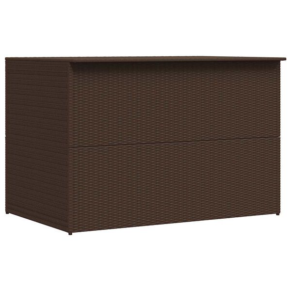 vidaXL Garden Storage Box Brown 150x100x100 cm Poly Rattan