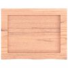 vidaXL Bathroom Countertop Light Brown 40x30x(2-4) cm Treated Solid Wood