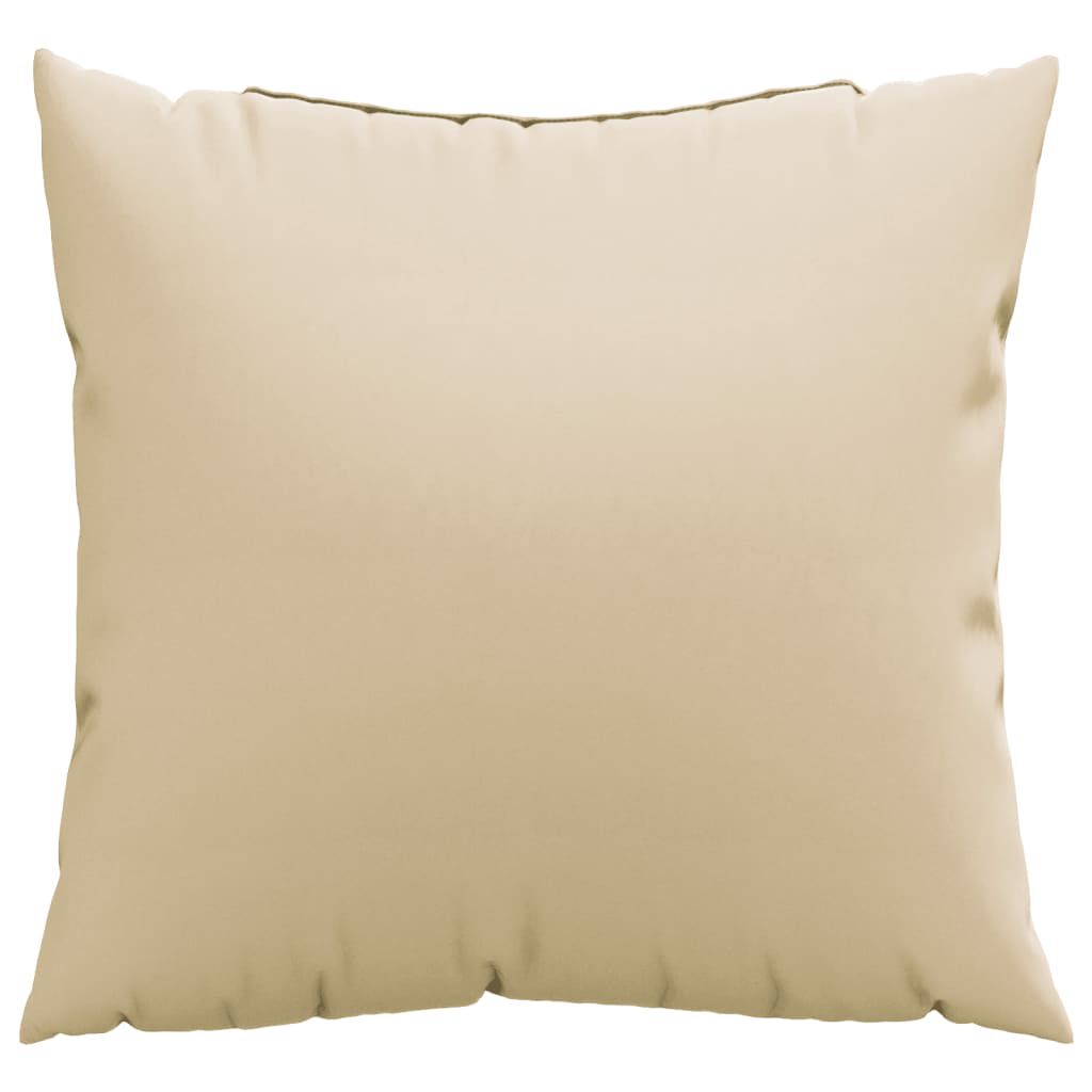 vidaXL Sofa Cushions 4 pcs Beige 60x60 cm Fabric