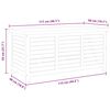 vidaXL Garden Storage Box 117x50x55 cm Solid Eucalyptus Wood