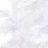 vidaXL Corner Artificial Christmas Tree LEDs&Ball Set White 150 cm PVC