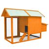 vidaXL Chicken Cage Solid Pine & Fir Wood 170x81x110 cm