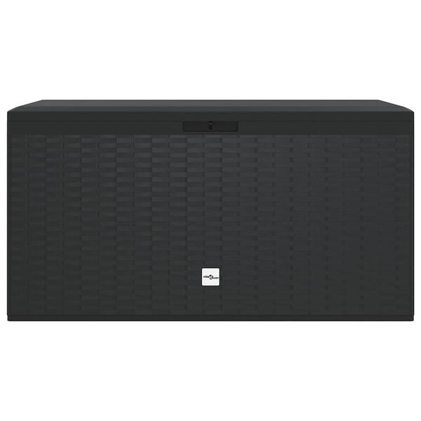 vidaXL Garden Storage Box Anthracite 114x47x60 cm