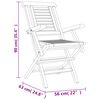 vidaXL 5 Piece Garden Dining Set Solid Wood Teak