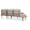 vidaXL 7-Seater Garden Lounge Set with Cushions Solid Acacia Wood Brown