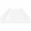 vidaXL Wall Shelves 4 pcs White 80x9x3 cm