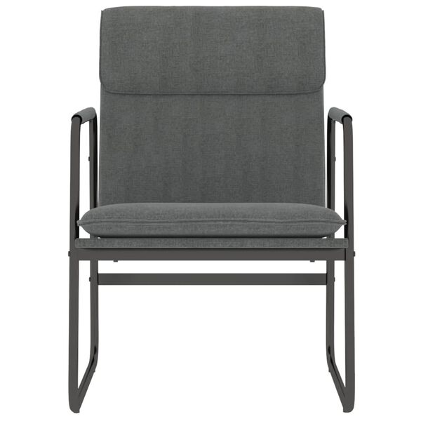 vidaXL Lounge Chair Dark Grey 55x64x80 cm Fabric