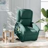vidaXL Electric Stand up Massage Recliner Chair Dark Green Velvet