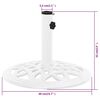 vidaXL Umbrella Base White 40x40x32 cm Cast Iron