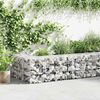 vidaXL Gabion Wall with Covers Galvanised Steel 300x50x50 cm