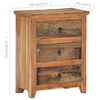 vidaXL Sideboard 60x33x75 cm Solid Acacia Wood and Reclaimed Wood