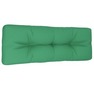 vidaXL Pallet Cushion Green 120x40x12 cm Fabric