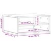 vidaXL Printer Stand Old wood 49 x 40 x 22.5 cm Engineered wood