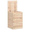 vidaXL Laundry Basket 44x44x66 cm Solid Wood Pine