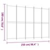 vidaXL 5-Panel Room Divider Black 250x180 cm Fabric