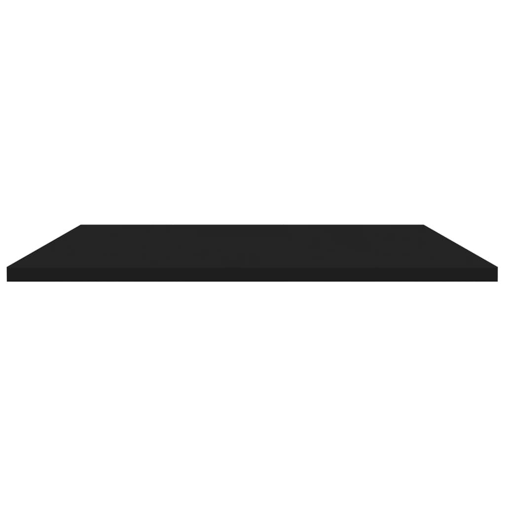 vidaXL Bookshelf Boards 8 pcs Black 80x50x1.5 cm Engineered Wood