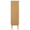 vidaXL Shoe Cabinet OLDEN Brown 55x35x120cm Solid Wood Pine