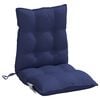vidaXL Lowback Chair Cushions 4 pcs Navy Blue Oxford Fabric