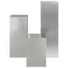 vidaXL Plant Stands 3 pcs Silver Galvanised steel