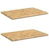 vidaXL Bath Mats 2 pcs 50x35 cm Bamboo