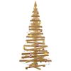 vidaXL Christmas Trees with Stand Brown 180 cm Solid pine wood