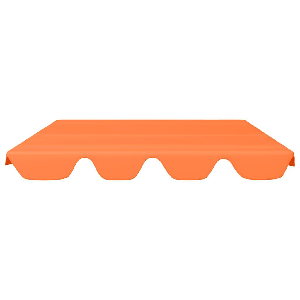 vidaXL Replacement Canopy for Garden Swing Orange 150/130x105/70 cm