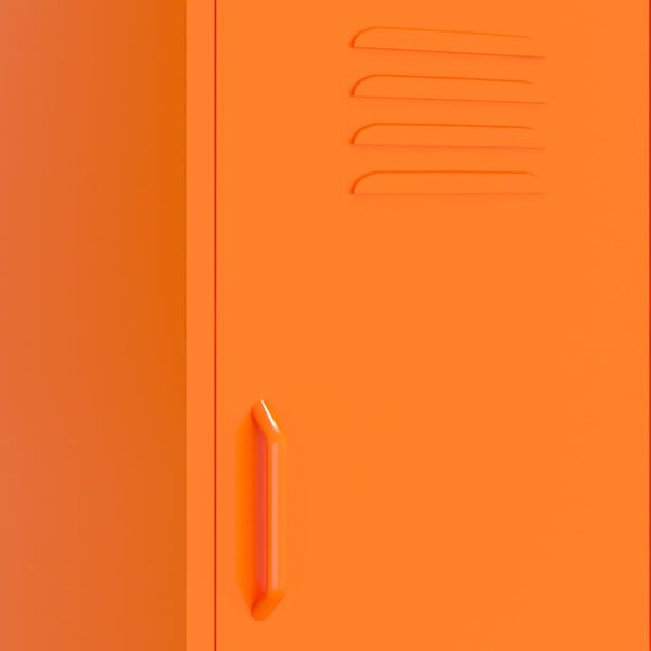vidaXL Storage Cabinet Orange 42.5x35x101.5 cm Steel