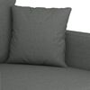 vidaXL 4 Piece Sofa Set with Pillows Dark Grey Fabric