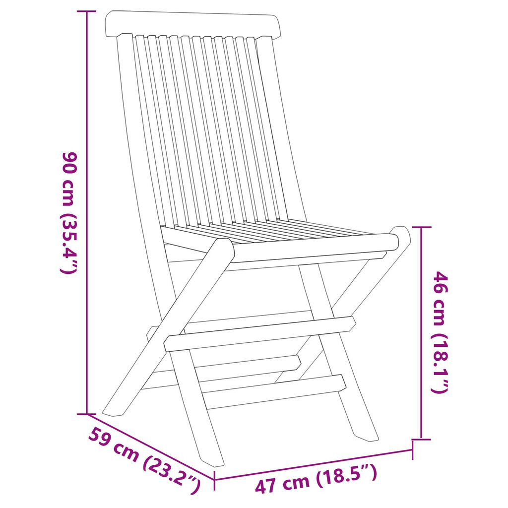 vidaXL Garden Dining Set 7 pcs Brown 160 x 80 x 75 cm Solid teak wood
