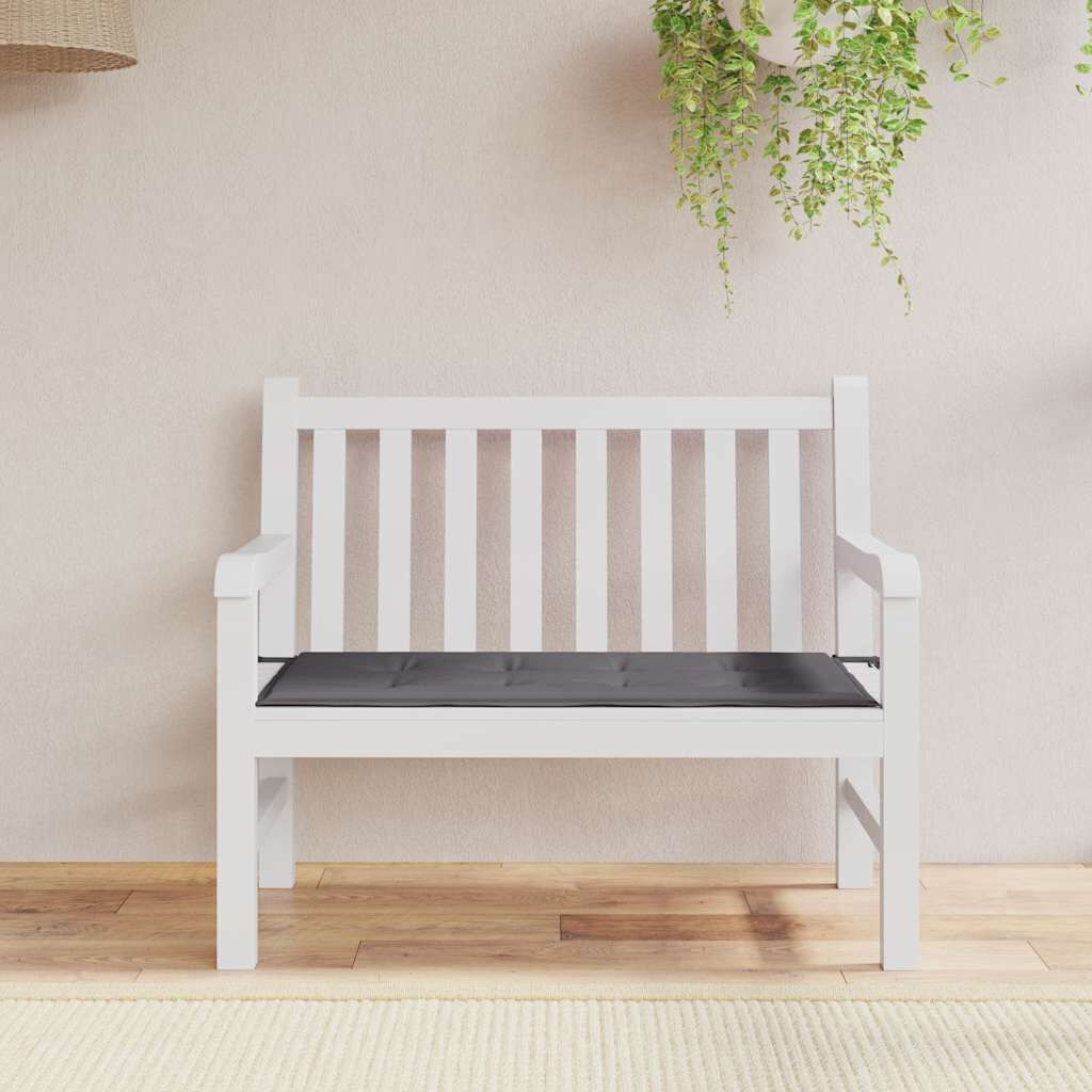 vidaXL Garden Bench Cushion Anthracite 120x50x4 cm Oxford Fabric